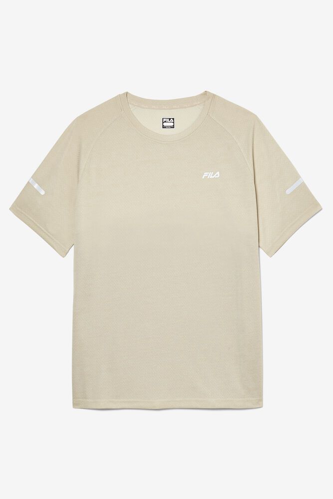 Fila T-Shirt Eros Crew Mens Beige - India JNY-435726